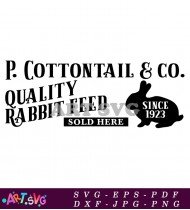 Rabbit Feed Store Sign Printable SVG