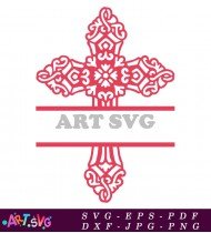 Decorative Cross Shape For Home Decoration Project SVG