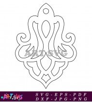 Decorative Design With Ornamental Flower Motifs SVG