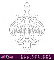 Fancy Design Pattern With Decorative Flourish SVG