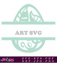 Easter Egg SVG Cut File Design 3