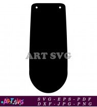 Black Hat Shaped SVG Cut File