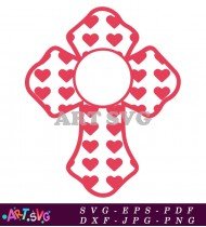 Cross Heart Ornament Easter SVG Cut File 2