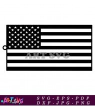 American Flag SVG Cut File Vector