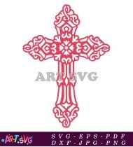 Beautiful Cross Design For Christian Art Svg SVG