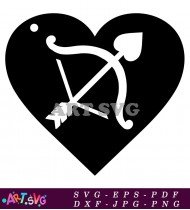 Love And Arrow Valentine's Day Svg Cut SVG