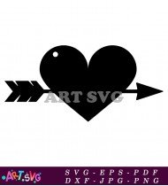 Arrow Through Heart SVG File Design 1