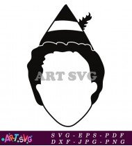 Buddy The Elf Christmas Movie Character Silhouette SVG 12