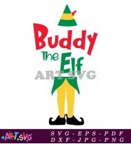 Buddy The Elf Christmas Movie Character Silhouette SVG 13