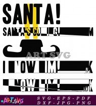 Santa Santa's College I Know Him SVG