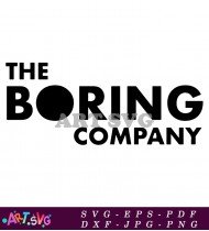 The Boring Company Logo In Black SVG