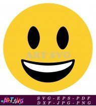 Yellow Smiling Face Emoji Cartoon Smile SVG