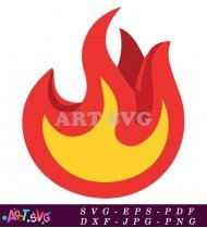 Emoji Flame Fire Flame Emoji Red Orange SVG