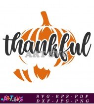 Autumn Thanksgiving Pumpkin Harvest Fall Design SVG