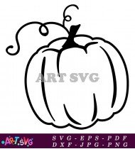 Fall Pumpkin Thanksgiving Cut File Design SVG