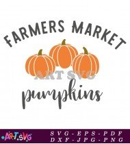 Farmers Market Pumpkins Fall Season SVG