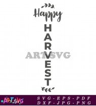 Happy Harvest Autumn Decor Design SVG 1