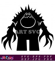 Monster from Frozen with Scary Claws SVG