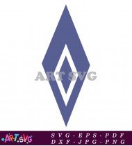 Diamond Shaped Blue Icon For Decorative Design SVG 1