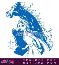 Disney Animated Frozen Movie Elsa SVG 1