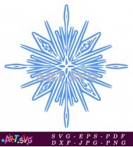 Elsa Frozen Cartoon Character Holding Magic Snow SVG