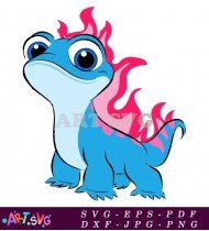 Olaf's Frozen Friend The Fire Salamander SVG