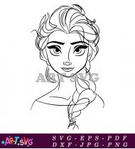 Frozen Coloring Pages Elsa Printable For Kids SVG 2