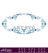 Frozen Swirly Design For Stickers SVG