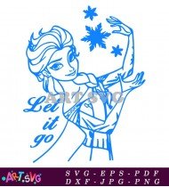 Frozen Let It Go Movie Graphic SVG