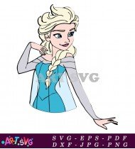 Elsa Frozen Princess Character SVG 1