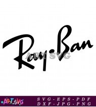 Ray Ban Glasses Logo Black Typography SVG