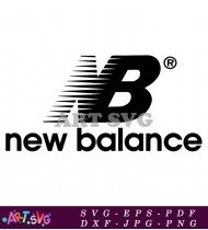 New Balance Letter B Logo Athletics Sportswear SVG