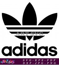 Adidas Logo Black Triangle Three Stripes SVG