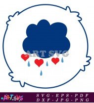 Care Bear Grumpy Bear Blue Cloud SVG