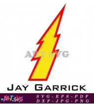 Jay Garrick Comic Book Superhero Design SVG