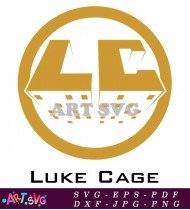 Luke Cage Printable Christmas Design SVG