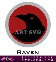 Raven Superhero Logo Cartoon Style DC Comics SVG