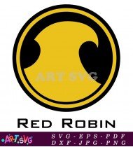 Red Robin Superhero Symbol Logo Dc Comics SVG