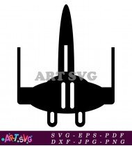 Star Wars X-Wing Fighter Starship Silhouette SVG