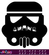 Star Wars Stormtrooper Mask Free Vector Image Free SVG 1