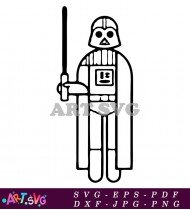 Star Wars Character Silhouette Icon Vector Image Free SVG 11