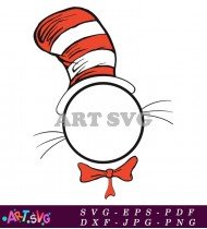 Cat in the Hat Printable Silhouette Template SVG