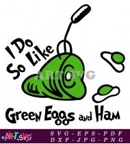 Green Eggs And Ham Dr Seuss SVG 1