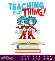 Teaching Is My Thing Cat Hat SVG