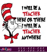 I Will Be A Teacher Printable SVG