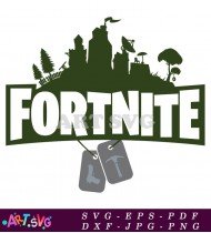 Fortnite Battle Royale Gaming Logo SVG