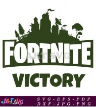 Fortnite Victory Royale Logo Vector Illustration SVG