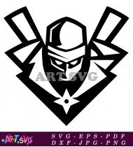 Ninja Logo Silhouette Emblem Warrior SVG