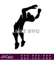 Silhouette of a Fortnite Player SVG