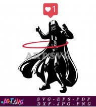 Darth Vader Holding a Lightsaber SVG